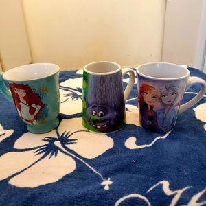 3 Set Disney Coffee Mugs